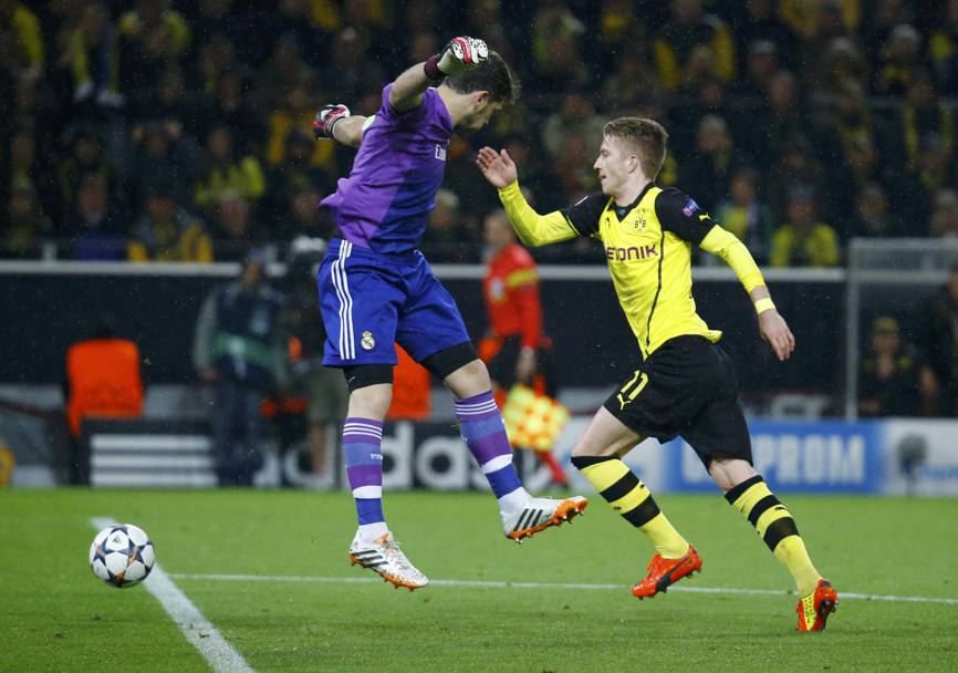 Il Borussia  incontenibile e il Real dietro balla. Erroraccio di Pepe, Reus scappa e beffa Casillas: 1-0. Reuters